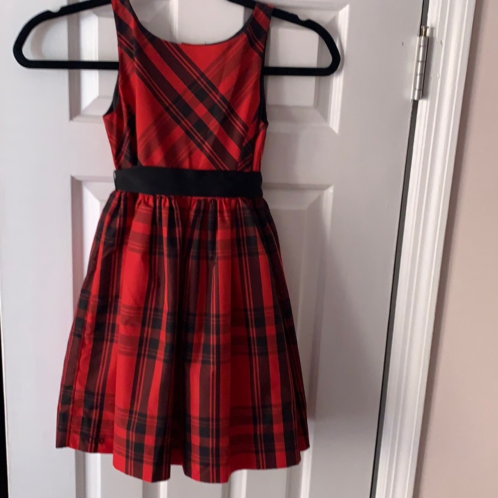 Girls Polo Ralph Lauren Red/Black Plaid Dress Size 6